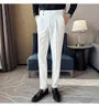 High Waist Plain Straight Leg Dress Pants