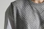 Fish-Scale Textured Knit Vest
