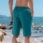 Drawstring Waist Plain Beach Shorts
