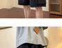 Mid Rise Pocket Detail Denim Shorts