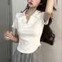 Short-Sleeve Plain Polo Shirt