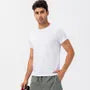 Short-Sleeve Crewneck Plain Sports Top