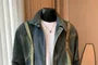 Collared Zip-Up Denim Jacket