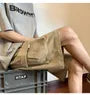 High Waist Palin Wide Leg Cargo Shorts