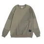 Crew Neck Jacquard Panel Sweatshirt