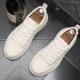 Faux Leather Platform Sneakers