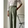 Mid Rise Plain Cropped Tapered Dress Pants