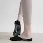 Contrast Trim Grip Yoga No Show Socks
