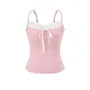 Bow Padded Panel Lace Cami Top