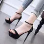 Platform Ankle Strap Stiletto Sandals