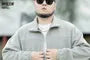 Plus Size Plain Zip Jacket