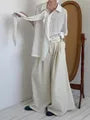 Short-Sleeve Ruffle Asymmetrical Plain Shirt