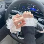 Lace Trim Decorative Wrist Cuffs