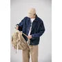Washed Button-Up Denim Jacket