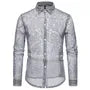 Long-Sleeve Hollow Button-Up Shirt