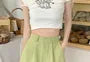 High Waist Plain Shorts
