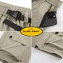 Elastic Waist Plain Wide Leg Cargo Shorts