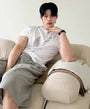Drawstring-Waist Cotton Jorts