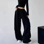 Drawstring Waist Plain Baggy Sweatpants