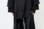Mock Two-Piece V-Neck Open Front Jacket