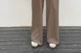 High Waist Plain Wide Leg Dress Pants