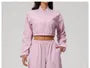 Elastic Waist Plain Wide Leg Sweatpants