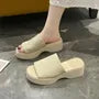 Platform Slide Sandals