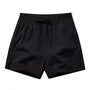 Drawstring Waist Plain Shorts