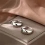 Polished Sterling Silver Hoop Earring (various designs)