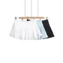Balletcore Low Waist Lace-Trim Plain Mini A-Line Skirt