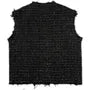 Tweed Tasseled Button-Up Vest