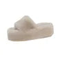 Platform Fluffy Slide Sandals