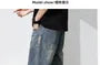 Mid Rise Washed Denim Shorts