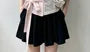 Puff Sleeve Square-Neck Lace Panel Gingham Slim-Fit Blouse