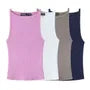 Sleeveless Plain Knit Mini Bodycon Dress