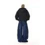 Mid Rise Paneled Wide Leg Jeans