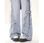 Low Rise Washed Loose-Fit Wide-Leg Jeans