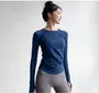 Long-Sleeve Crewneck Plain Sports Top