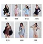 Long-Sleeve Scoop Neck Plain Slim Fit Jumpsuit