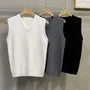 V-Neck Plain Sweater Vest