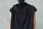 Sleeveless Draped Plain Top