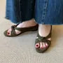 Wedge Heel Twisted Sandals