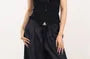 Short-Sleeve Scoop Neck Polka Dot Lace Trim Crop T-Shirt