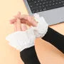 Lace Trim Decorative Wrist Cuffs