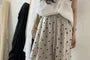 Drawstring Waist Polka Dot Baggy Pants