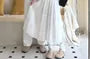 Couple Matching Short-Sleeve Round Neck Pocket Tee / Short-Sleeve Scoop Neck Asymmetrical Tee / High Rise Midi A-Line Skirt