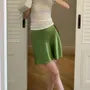 Mid Waist Satin Pencil Skirt