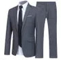 Set: Peak Lapel Single-Button Blazer + Tapered Dress Pants