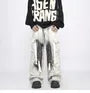 Mid Rise Washed Wide Leg Cargo Pants