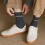 Striped Ribbed Socks